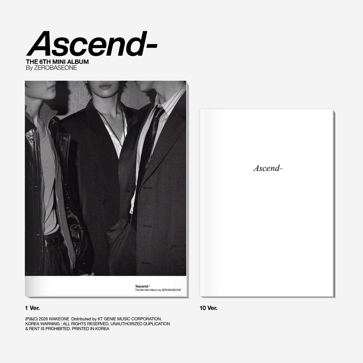 ZEROBASEONE | 제로베이스원 | 6th Mini Album [ ASCEND- ] Photobook Ver