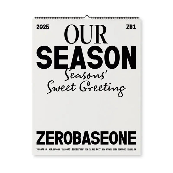 ZEROBASEONE | 제로베이스원 | 2025 SEASON'S GREETINGS [ OUR SEASON ] WALL CALENDER