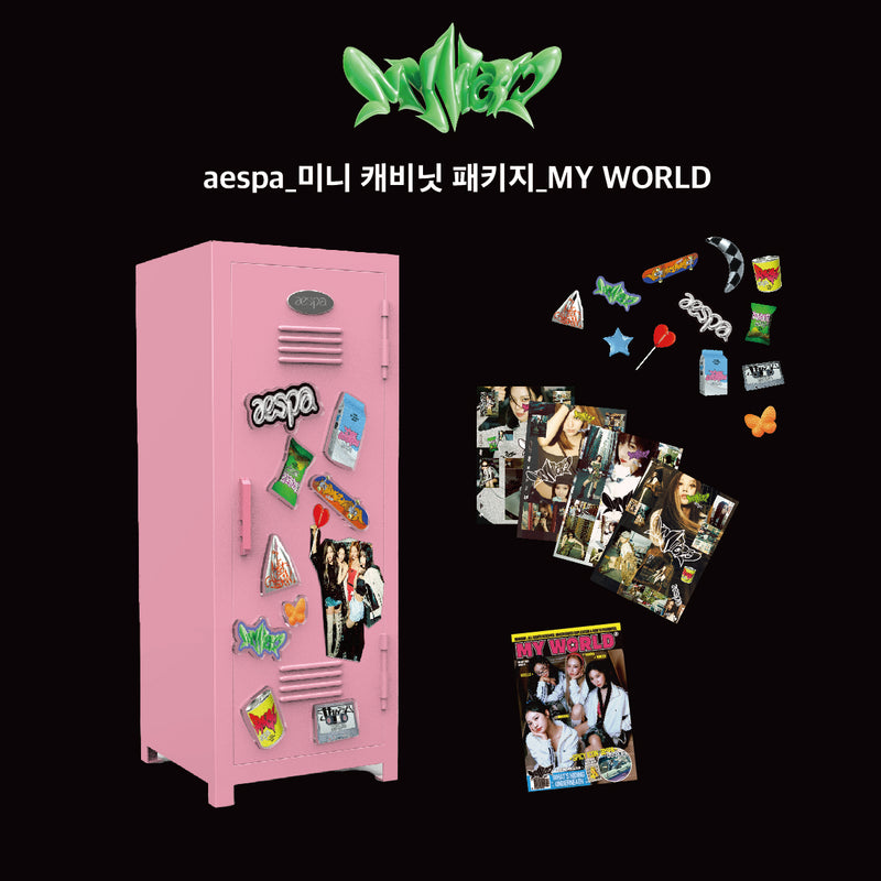 AESPA | 에스파 | OFFICIAL MD: MINI CABINET PACKAGE [MY WORLD]