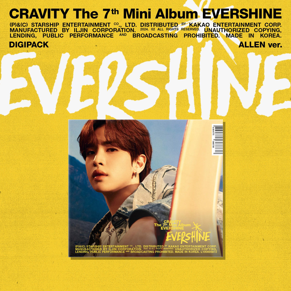 CRAVITY | 크래비티 | 7th Mini Album [ EVERSHINE ] Digipack Ver