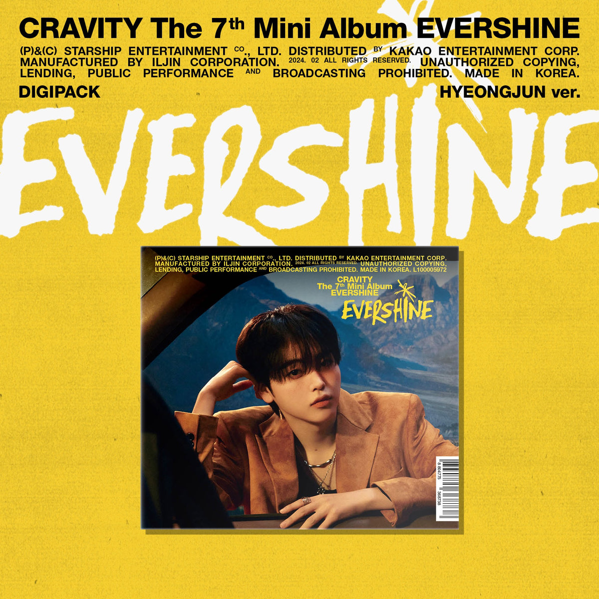 CRAVITY | 크래비티 | 7th Mini Album [ EVERSHINE ] Digipack Ver