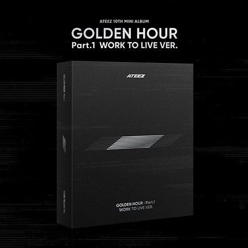 ATEEZ | 에이티즈 | 10th Mini Album [ GOLDEN HOUR PART.1 ] WORK TO LIVE Ver.+POB