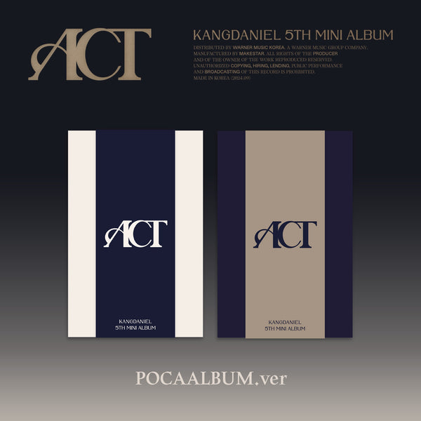 KANG DANIEL | 강다니엘 | 5th Mini Album [ ACT ] POCA Album Ver