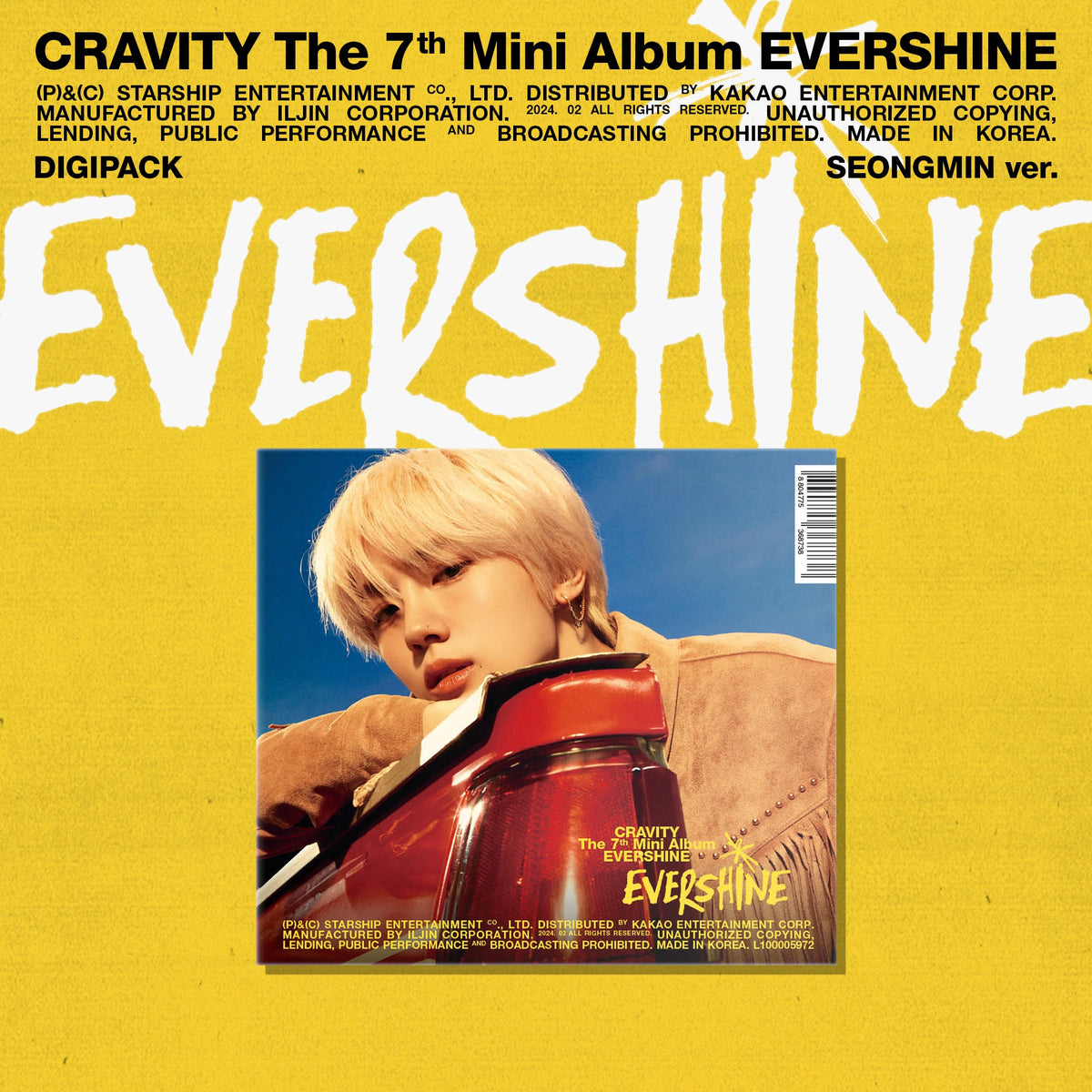 CRAVITY | 크래비티 | 7th Mini Album [ EVERSHINE ] Digipack Ver