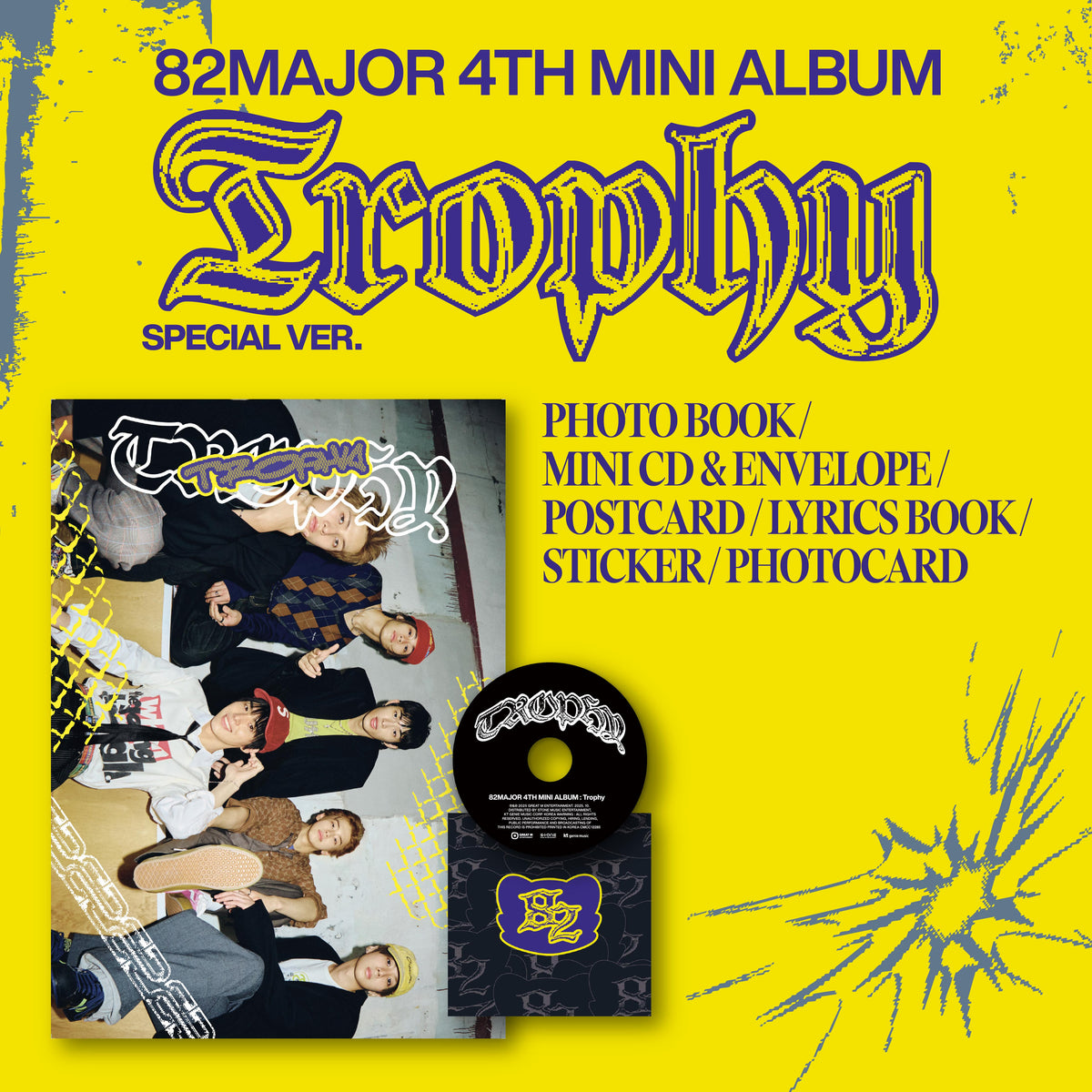 82MAJOR | 82메이저 | 4th Mini Album [ TROPHY ] Special Ver