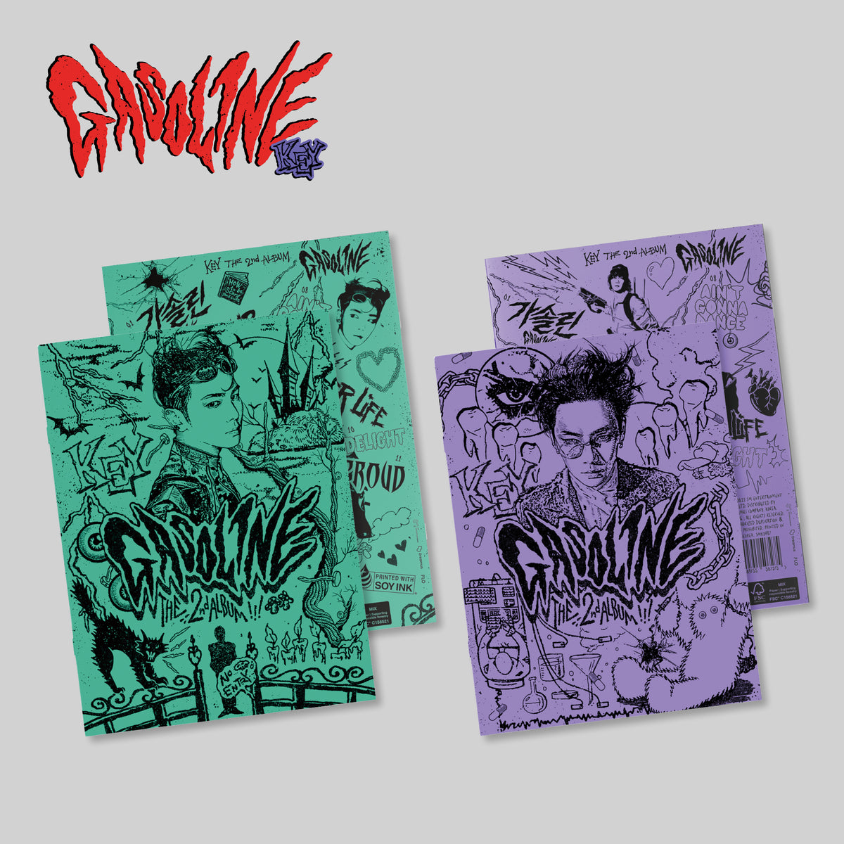 KEY | 키 | 2nd Album [ GASOLINE ] (Booklet Ver.)