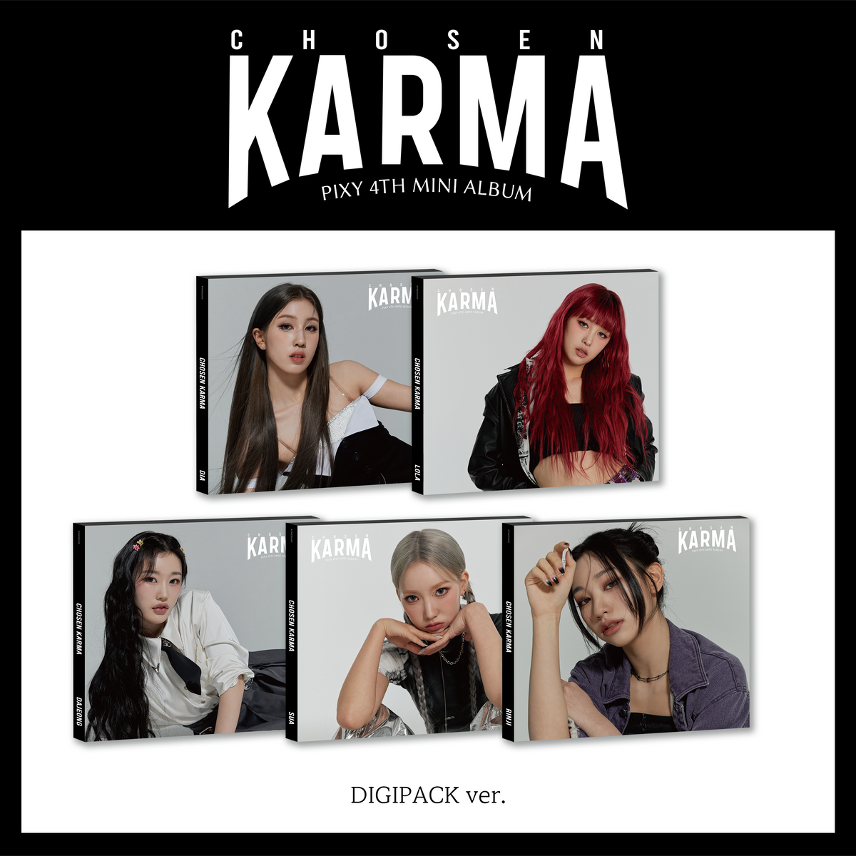 PIXY | 픽시 | 4th Mini Album [ CHOSEN KARMA ] Digipack