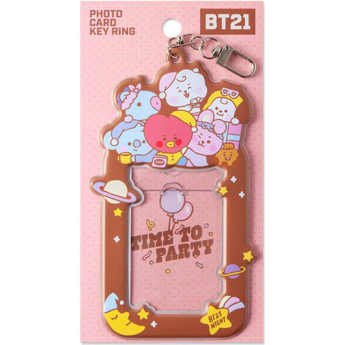 BT21 | BT21 PHOTOCARD KEY RING [ TIME TO PARTY ]