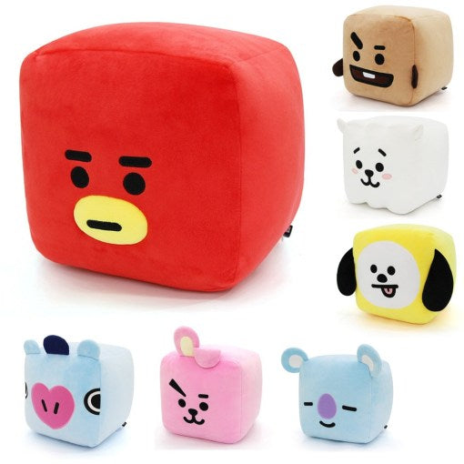 BT21 | OFFICIAL BT21 CUBE CUSHION (4455513096270)