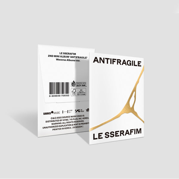 LE SSERAFIM | 르세라핌 | 2nd Mini Album [ ANTIFRAGILE ] Weverse Album Ver.