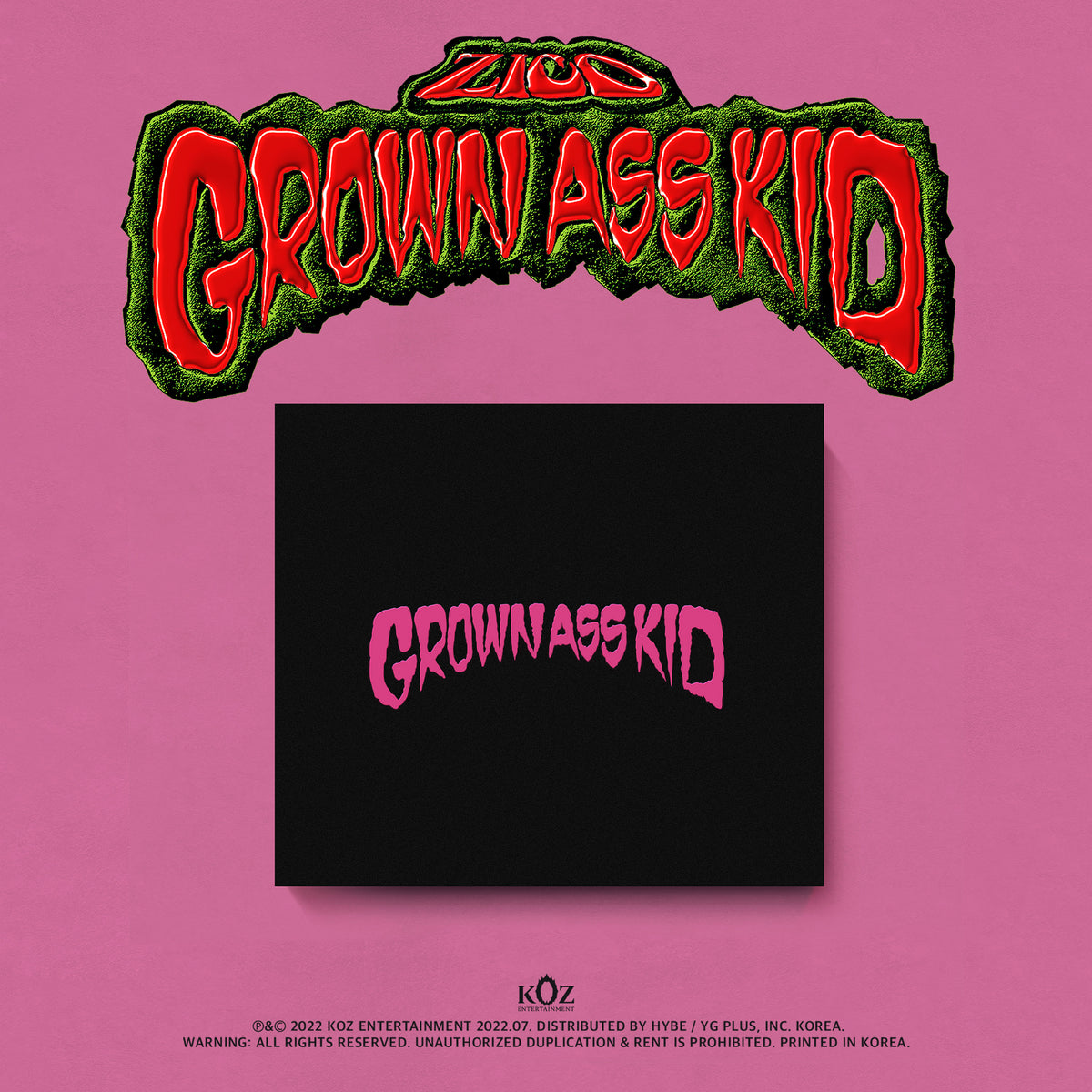 ZICO | 지코 | 4th Mini Album [ GROWN ASS KID ] (Jewel Ver.)
