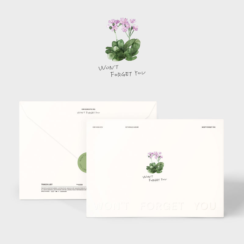 KIM SUNGKYU | 김성규 | Single Album [Won't Forget You]