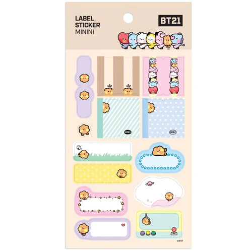 BT21 | BT21 MININI LABEL STICKER