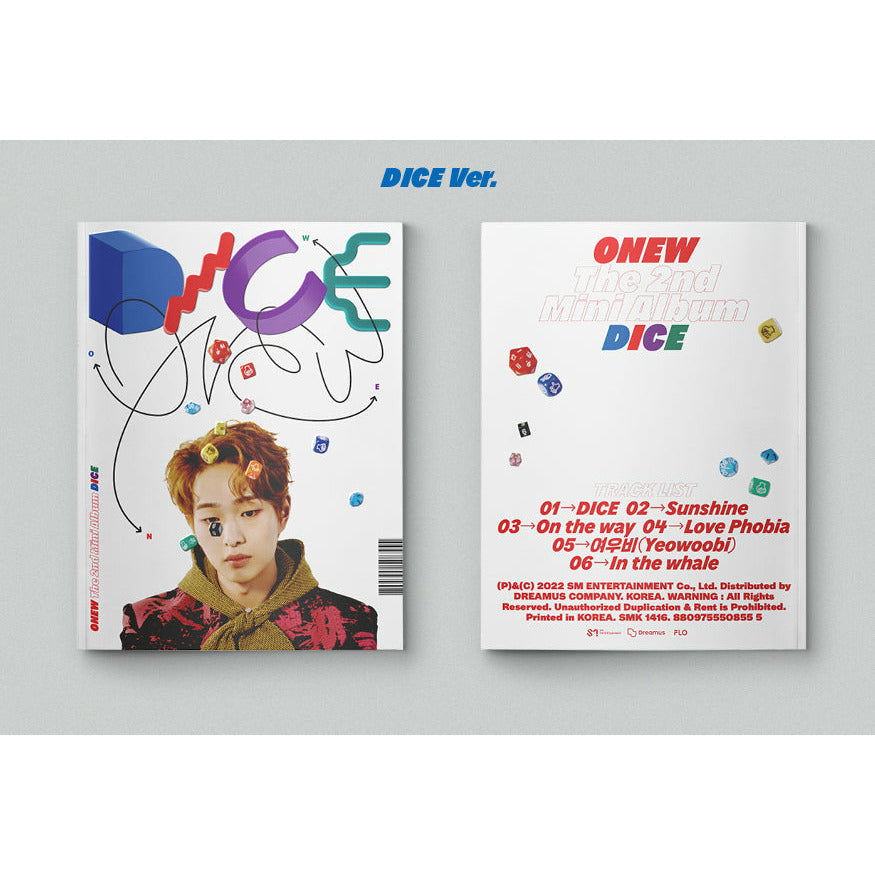 ONEW | 온유 | 2nd Mini Album [ DICE ] (Photobook Ver.)