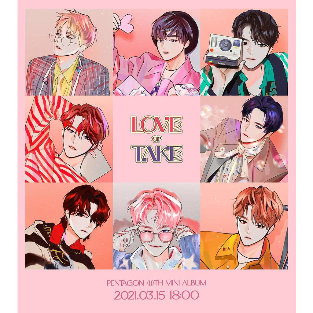 【新品未開封・まとめ売り】PENTAGON/ LOVE or TAKE（15枚） PENTAGON | 펜타곤 | 11th Mini Album [LOVE or TAKE] – KPOP MUSIC TOWN