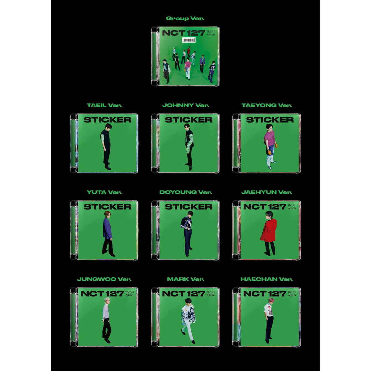 NCT 127 | 엔시티 127 | 3rd Full Album [STICKER] (Jewel Case Ver.)